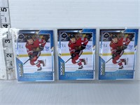 3 Connor Bedard Upperdeck rookie hockey cards