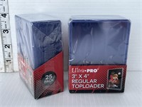 50 Toploader card protectors