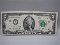 Nice Vintage $2.00 Bill