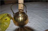 Miniature brass teapot