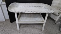 Real Wicker Coffee Table - 35"Wx19.5"Dx21"H, Good