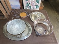 Strainer & Silver Plate Lot
