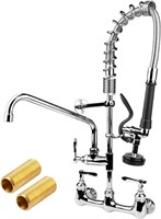 COMMERCIAL FAUCET WITH PRE RINSE SPRAYER 8"