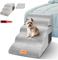 New 2-Piece Padded Pet Stairs w/ Roller