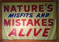 NATURE'S MISFITS & MISTAKES SIDESHOW BANNER