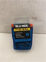 (48x bid)Blu-Mol 25pc 1" #2 Screwdriver Bits