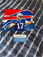 Josh Allen Signed Photo With COA's