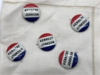 Kennedy Johnson Political Pinback Buttons 1”
-