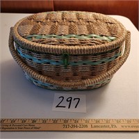 Sewing Basket with Tray