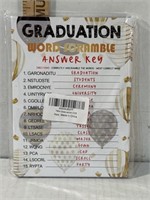 NEW Graduation party game word scramble with