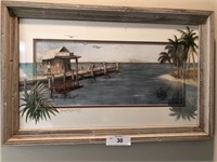 Ellen Snyder print framed seaside décor