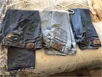 3 pair Vintage Wrangler Blue Jeans