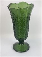 E.O. Brody Co Vintage Green Vase 9.25" H