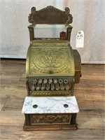 Antique National Brass Candy Store Cash Register