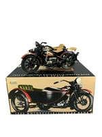 1933 Collectible HD Motorcycle/Sidecar Bank W/Box