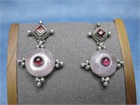 Sterling Silver Cross Earrings Hallmarked
