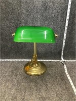 Green and Gold Decorative Desk Lamp