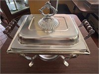 Antique Style Square Half Pan Chafing Dish