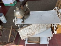 Metal Stand, Steam Iron, Wall Plaque