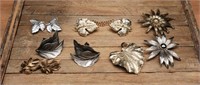 Foliage Earrings & Brooches