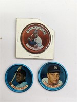 1964 Topps Coins Willie Mays Hank Aaron Marris
