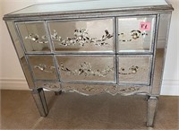 V - MIRRORED SIDEBOARD / CHEST 32X36" (P1)