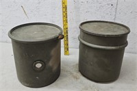 2 military cans