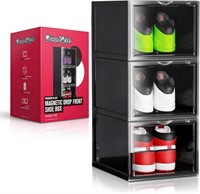 PUMPS&KICKS Shoe Storage Organizer Boxes | 3 Pack