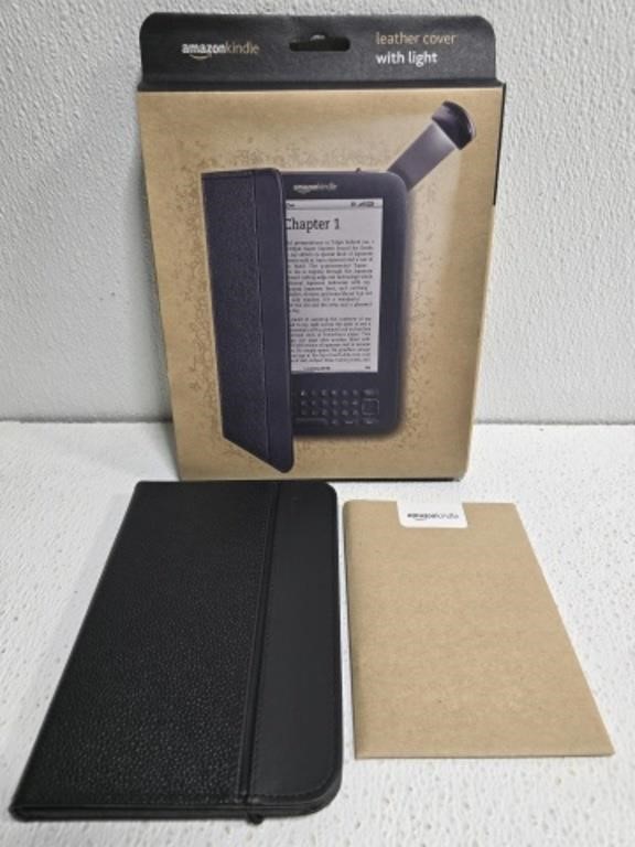 Amazon Kindle Leather Cover with light