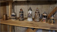 Lot of German Beer Steins