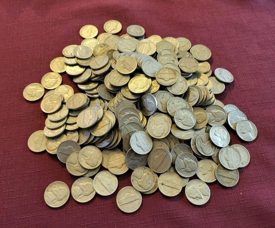 267 US Jefferson Nickels Coins 1940s, 50s, 60s