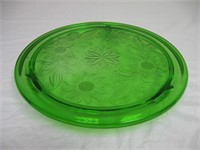 10" Green Footed Plate
