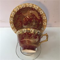 ROYAL CROWN DERBY TEACUP & SAUCER