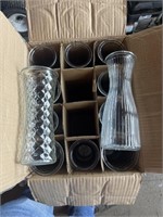 (3) Boxes of Vases