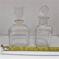 Pair Perfume Bottles, Raphael France and Unmarked