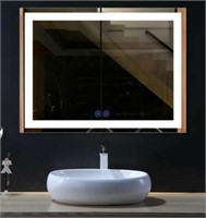 Batotana Modern Lighted Bathroom Mirror 70" Long