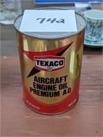 Texaco Aircraft Oil Can