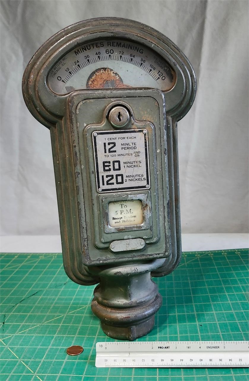 Antique Miller parking meter