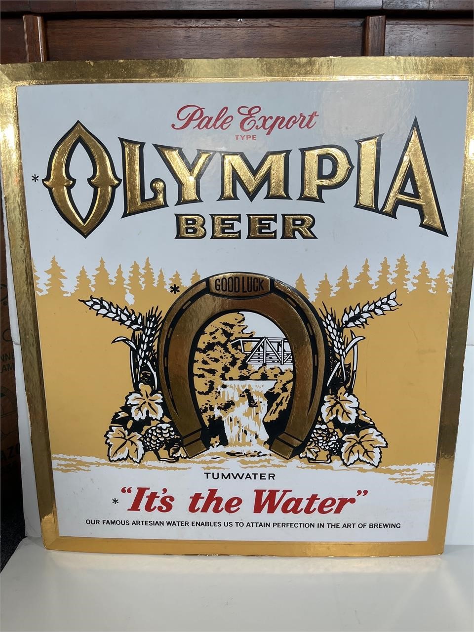 Olympia beer sign