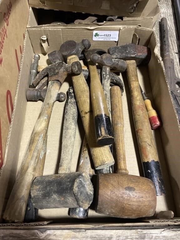 Box of Hammers & Mallets