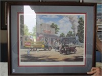 Framed & Matted Print, "All Aboard" Old Country