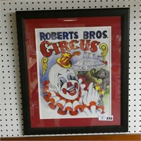 Roberts Bros Circus Framed Poster