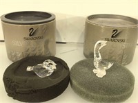 Two Swarovski Crystal Figures in Original Boxes