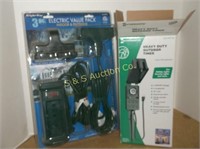 Outdoor timer & electric value pack--New