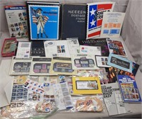 C12) Lot Of Vintage Postage Stamps, Books, Etc