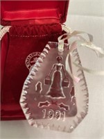 WATERFORD CHRISTMAS ORNAMENT     1991