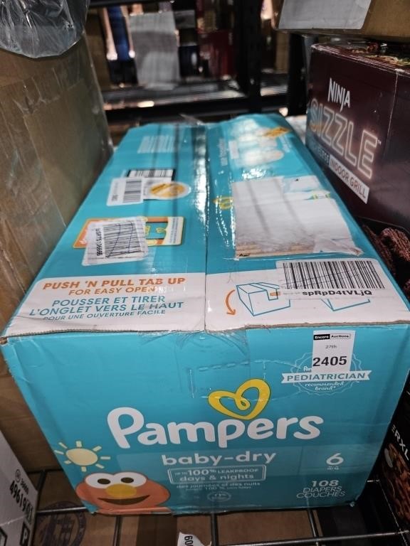 Diapers Size 6, 108 count - Pampers Baby Dry