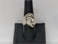 .925 Sterling Silver Wavy Ring