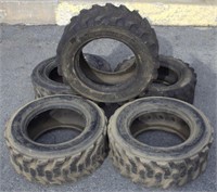 (5) 10-16.5 skid loader tires