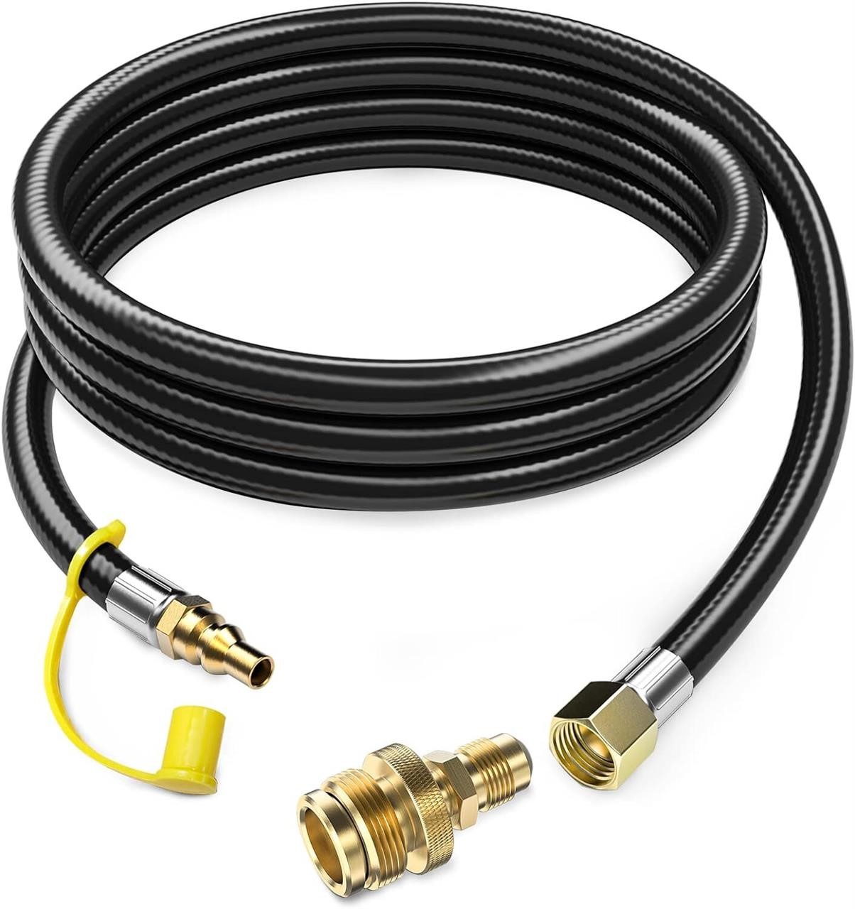 READ! 12 FT Propane Quick Connect Hose for RV